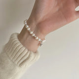 925 Silver Initial Letter Cuban Chain Bracelet Adjustable Elegant Jewelry