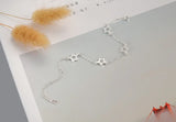 925 Silver Star Charm Bracelet Adjustable Chain Bangle Wedding Gift