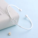 925 Silver Adjustable Charm Bracelet Wedding Gift