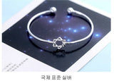 925 Silver Adjustable Charm Bracelet Wedding Gift