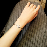 925 Silver Adjustable Charm Bracelet Wedding Gift