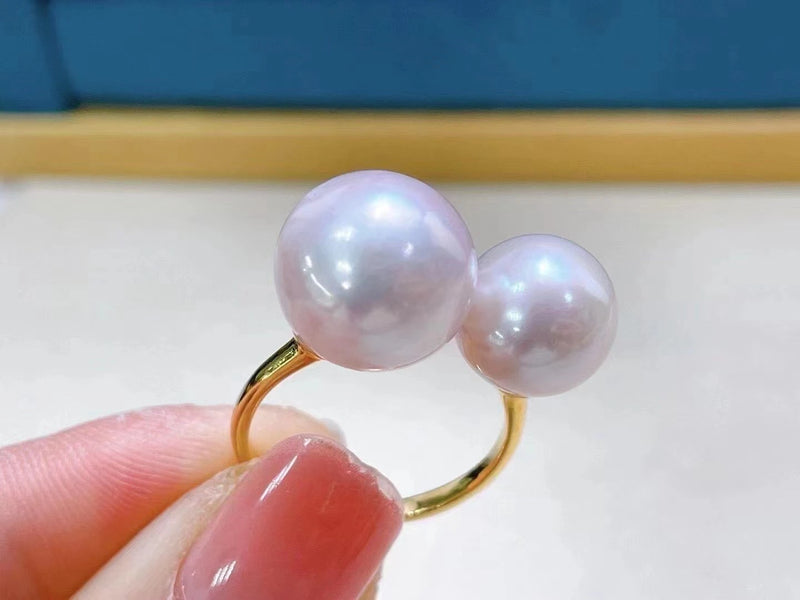 925 Sterling Silver Adjustable Ring Base for Pearls Beads Stones
