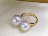 925 Sterling Silver Adjustable Ring Base for Pearls Beads Stones