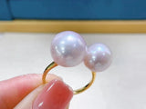 925 Sterling Silver Adjustable Ring Base for Pearls Beads Stones