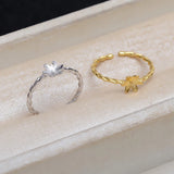 925 Silver Adjustable Finger Ring for 8-10mm Pearls