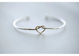 925 Silver Heart Charm Bracelet for Women Wedding Gift