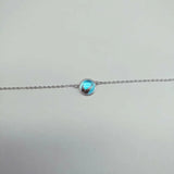 925 Silver Mermaid Charm Bracelet Crystal Bangle