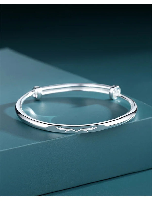 925 Sterling Silver Adjustable Deer Bracelet, Banquet Jewelry