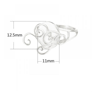 925 Silver Adjustable Ring Base for 11X12.5mm Oval Gemstone Setting