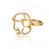 925 Sterling Silver Adjustable Ring Base for Irregular Gemstone Ring DIY