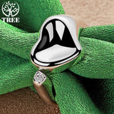 925 Silver Zircon Heart Ring For Women Party Engagement Wedding Gift