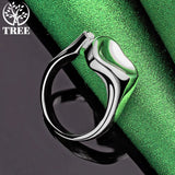 925 Silver Zircon Heart Ring For Women Party Engagement Wedding Gift
