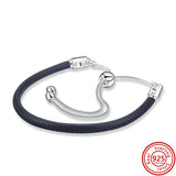 925 Silver Adjustable Snake Chain Bracelet For Charms Women Jewelry