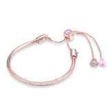 925 Silver Adjustable Snake Chain Bracelet For Charms Women Jewelry