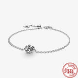 925 Silver Adjustable Snake Chain Bracelet For Charms Women Jewelry