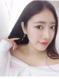 925 Sterling Silver Tassel Strip Stud Earrings Wedding