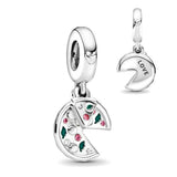 925 Silver Airplane Book Cross Tree Pendant DIY Beads Fit Bracelet Women