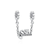 925 Silver Airplane Book Cross Tree Pendant DIY Beads Fit Bracelet Women