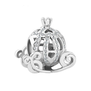 925 Silver Airplane Robot Girl Bird Cage Charms Beads for Bracelet DIY Jewelry