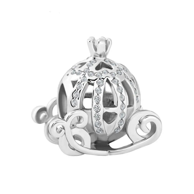 925 Silver Airplane Robot Girl Bird Cage Charms Beads for Bracelet DIY Jewelry