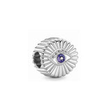 925 Silver All-seeing Eye Dangle Charm Bead Bracelet Pendant