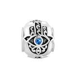 925 Silver All-seeing Eye Dangle Charm Bead Bracelet Pendant