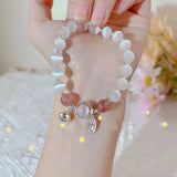 925 Silver Amethyst Bracelet Opal Jewelry Women's Gift