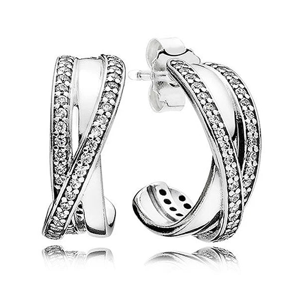 925 Silver Anchor Wheel Moon Stars Earring