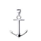 925 Sterling Silver Anchor Pendant 25*14mm Faith Xmas Gift