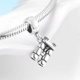 925 Sterling Silver Anchor Telescope Charm Beads for Bracelet