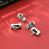 925 Silver Door Lock Charms Pendant DIY Jewelry
