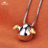 925 Silver Angel Egg Necklace for Women