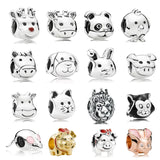 925 Silver Animal Beaded Charm Jewelry for Women
