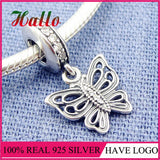 925 Silver Butterfly Charm Beads for Bracelet