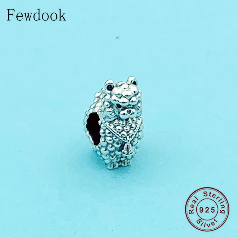 925 Silver Sheep Lamb Bead Fits Charm Bracelet Women Christmas Berloque