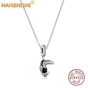 925 Silver Woodpecker Pendant Necklace for Wife Girlfriend Sister