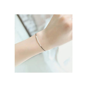 925 Silver Ankle Bracelet Red Thread Charm Bracelet Jewelry