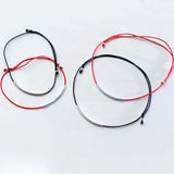 925 Silver Ankle Bracelet Red Thread Charm Bracelet Jewelry