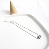 925 Silver Evil Eye Anklet Foot Jewelry Beach Accessories