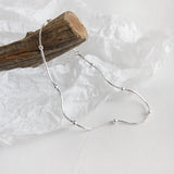 925 Silver Anklet Round Bead Snake Bone Chain Female Anklet