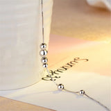 925 Silver Beads Anklet Foot Chain Jewelry Box Chain Anklets