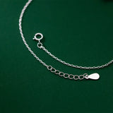 925 Silver Anklet Autumn Chrysanthemum Flower Bracelet