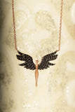 925 Sterling Silver Archangel Michael Necklace Angel Wings Necklace Jewelry
