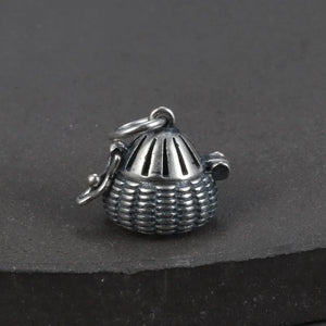 925 Silver Aromatherapy Sachet Pendants Retro Ethnic DIY Jewelry Making