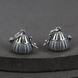 925 Silver Aromatherapy Sachet Pendants Retro Ethnic DIY Jewelry Making