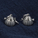 925 Silver Aromatherapy Sachet Pendants Retro Ethnic DIY Jewelry Making