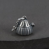 925 Silver Aromatherapy Sachet Pendants Retro Ethnic DIY Jewelry Making