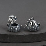 925 Silver Aromatherapy Sachet Pendants Retro Ethnic DIY Jewelry Making