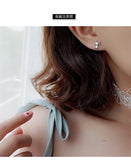 925 Sterling Silver Asymmetrical Cat Paw Earrings Women Lady Jewelry