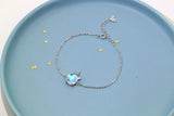 925 Silver Rainbow Unicorn Charm Bracelet for Women